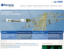 Tablet Screenshot of parceriaengenharia.com